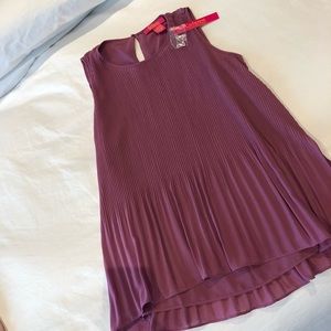 Sleeveless pleated Catherine Malandrino blouse